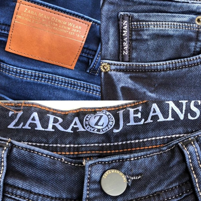 Zara Men Slim Fit Jeans, W36 - Gem