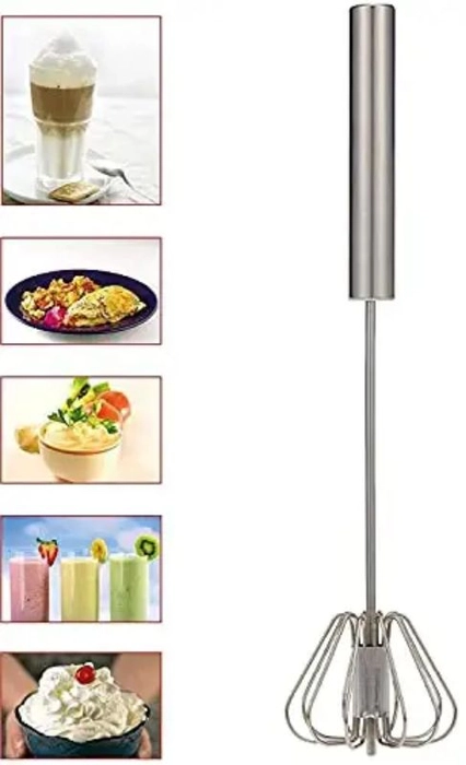 Kitchenware Stainless Steel Egg Beater Lassi / Butter Milk Maker / Mixer Hand Blender