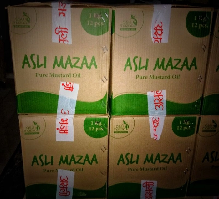 1 Ltr  Box( 12 Pcs) Pure Mustard Oil