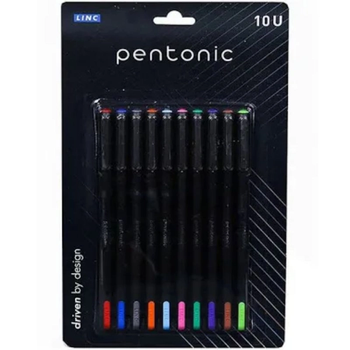 Linc Pentonic Colour Ball Pen Set 10 Shades