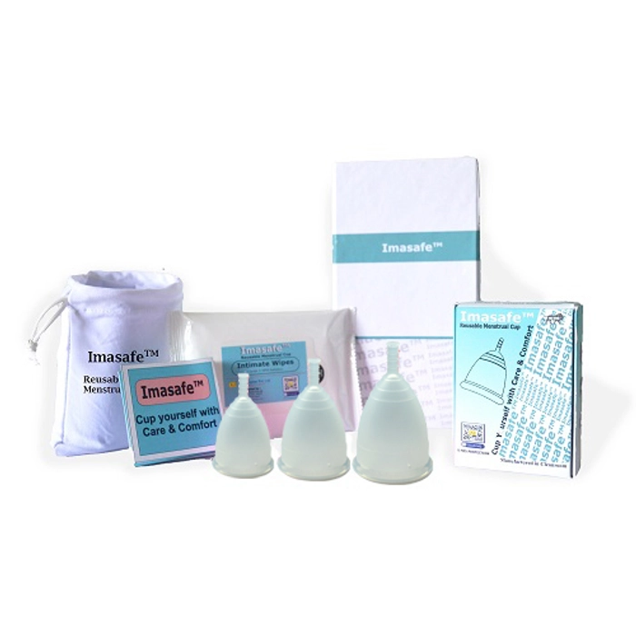 Imasafe™ Reusable Menstrual Cup (Pack of 3)