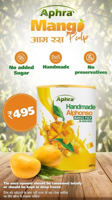 Aphra Handmade Mango Pulp Aamras