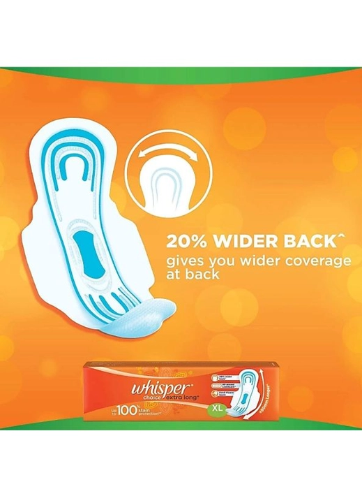 Whisper Choice Regular Sanitary Pads (Pack Of 4)