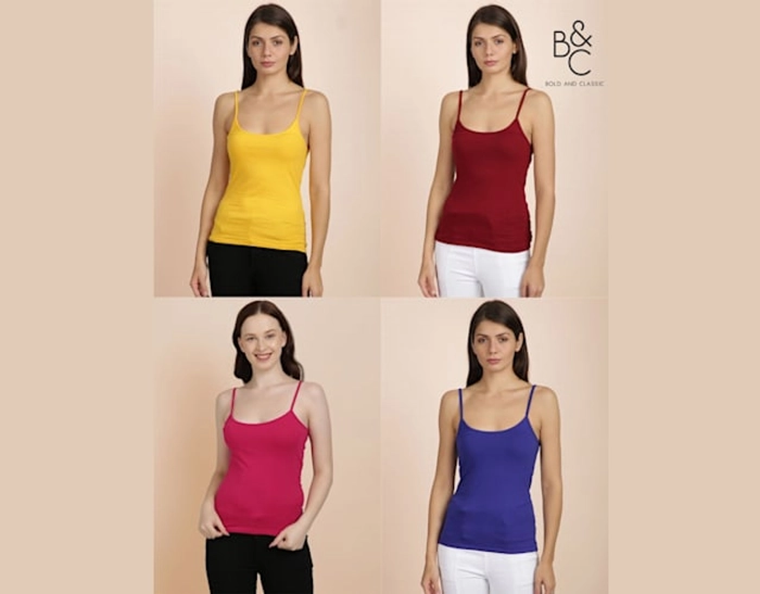 Classic Spagatti Top For Women - Pack of 4