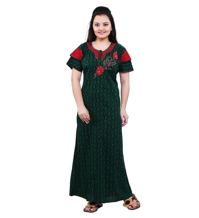 Cotton for Women Nighty, Long Night Dress, Night Gown