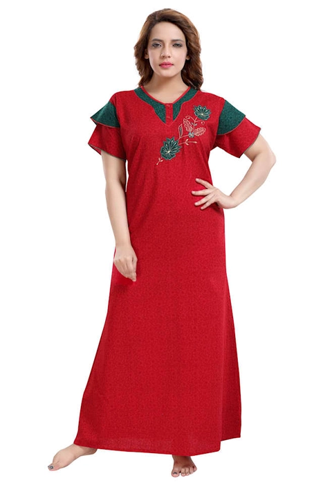 Cotton for Women Nighty, Long Night Dress, Night Gown