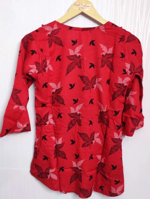 Rayon Floral Print Regular Tops for Women's Set's of 3