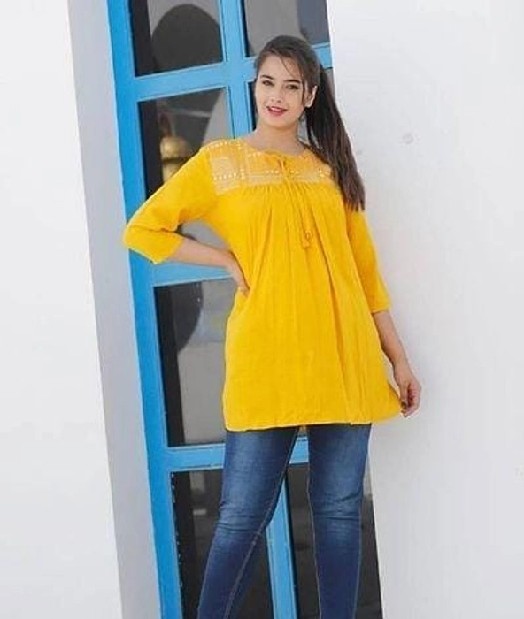 Rayon Women's Casual wear Top