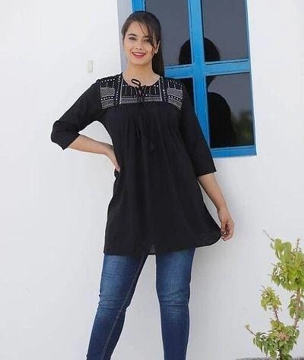 Rayon Women's Casual wear Top