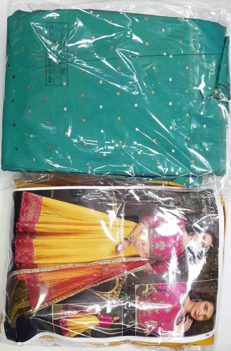 Stitched Taffeta Silk Dori Work Crop Top Lehenga
