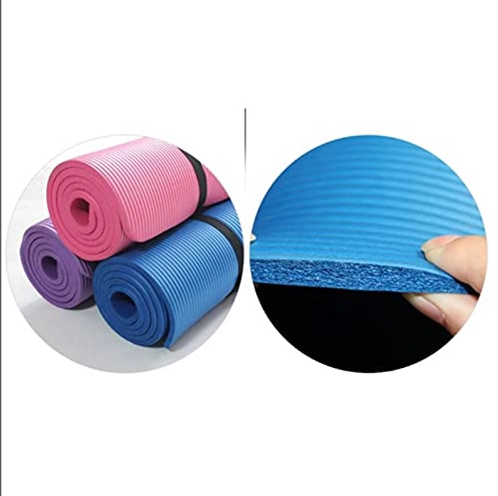 YOGATI Premium Yoga mat with free bag cover Anti Skid Yoga mat for Gym Workout and Flooring Exercise Long Size Yoga Mat for Men Women