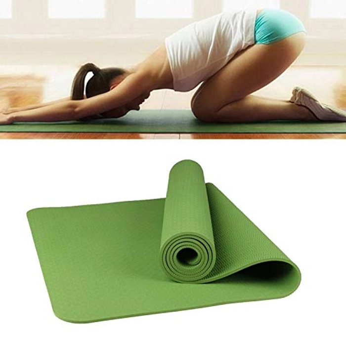 YOGATI Premium Yoga mat with free bag cover Anti Skid Yoga mat for Gym Workout and Flooring Exercise Long Size Yoga Mat for Men Women