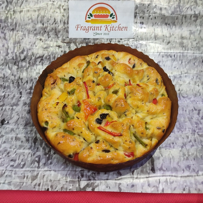 Bell Pepper Olive Foccacia