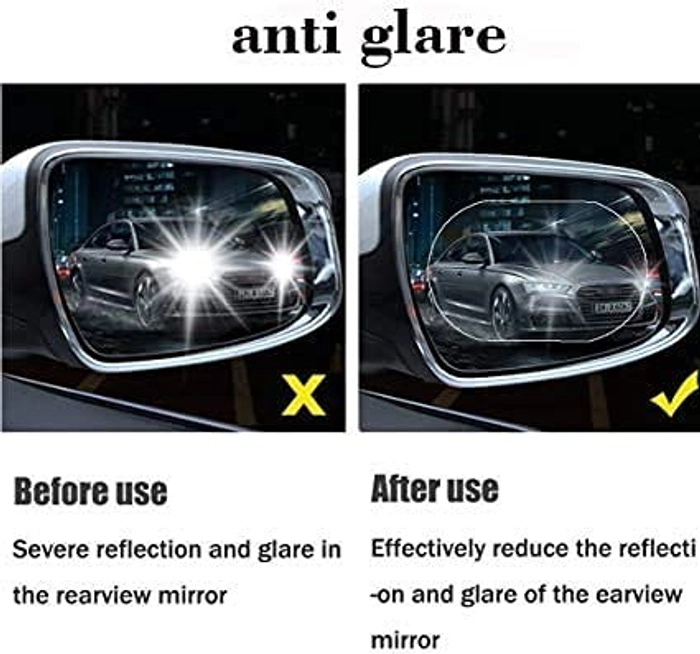 Car mirror oval antifoam film