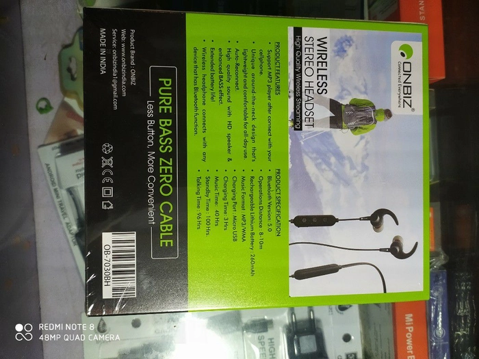 Onbiz bluetooth earphones discount price