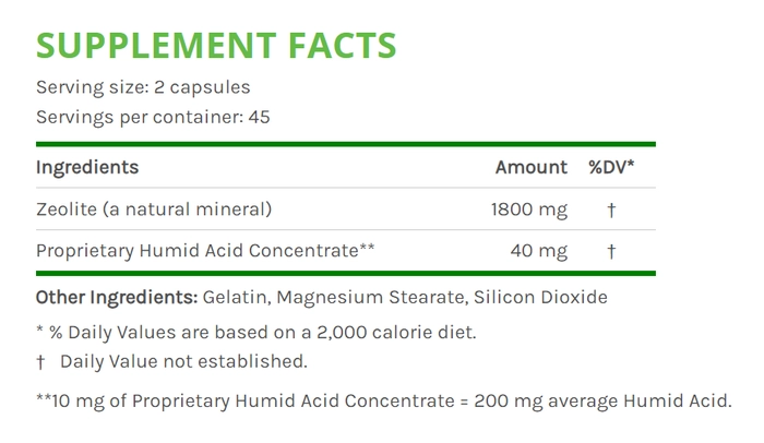 Zeolite-AV 90 capsules