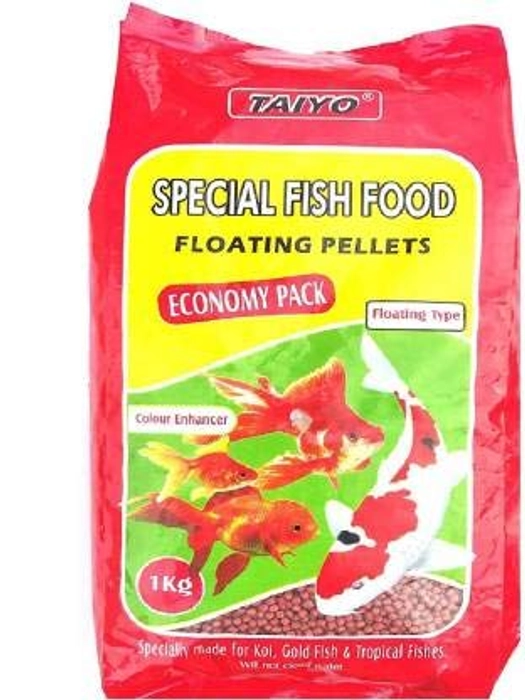 Taiyo Special Fish Food Floating Pellets Economy Pack 1Kg (2.5mm)