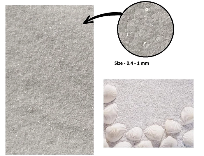 TUNAI Decorative White Sand for Aquarium