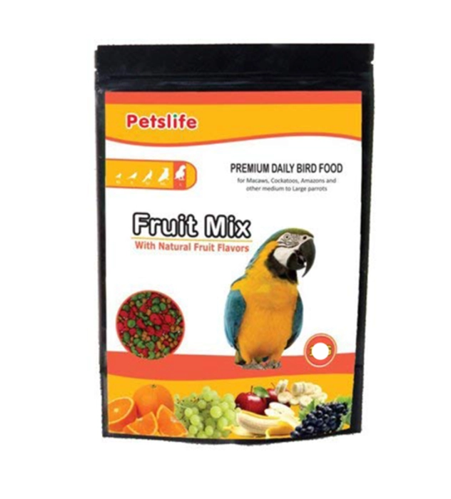 Petslife Fruit Mix Macaw Large Bird Food - 400 GMS