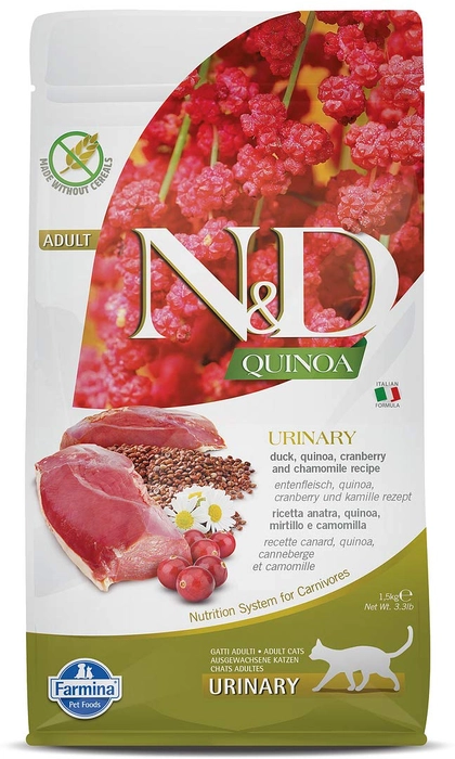 FARMINA N&D QUINOA CAT URINARY DUCK ADULT 1.5 KG