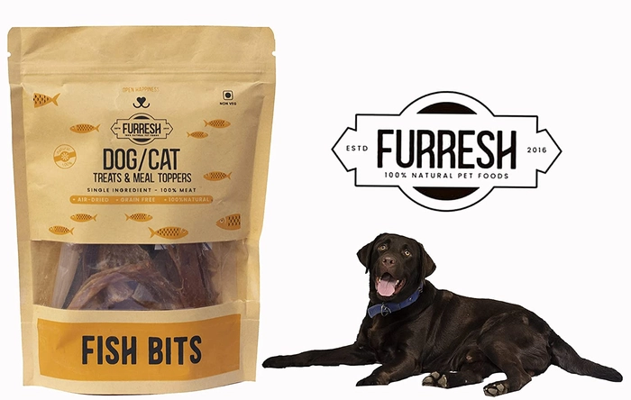 Furresh Chicken Jerky - 50g, Chicken and Liver Bits-50g, Lamb Lung Pops - 30g, Fish Bits - 50g