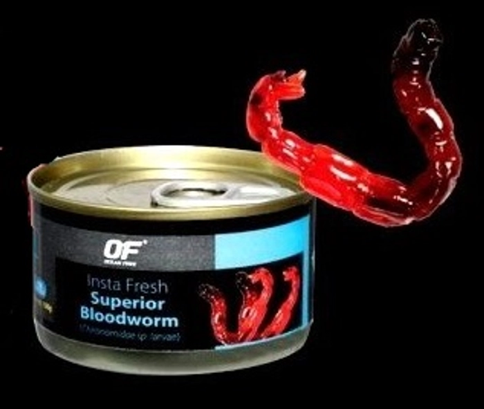 Ocean Free Insta Fresh Superior Bloodworm Aquarium Fish Food, 100 g