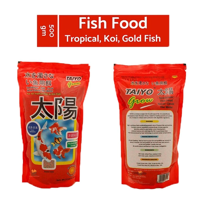 Taiyo Grow Fish Pellet Food, 500gm