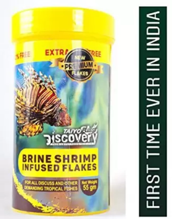 Taiyo Pluss Discovery Brine Shrimp Infused Flakes - 55g