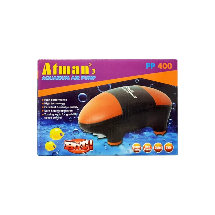 Atmna Aquarium Air Pump PP400 (Double Outlet)