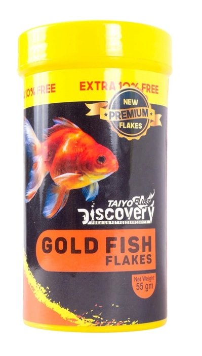 Taiyo Pluss Discovery Gold Fish Staple Flakes Fish Food (55g)