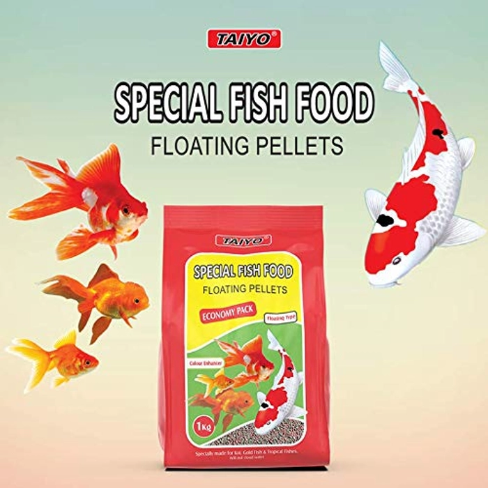 Taiyo Special Fish Food Floating Pellets Economy Pack 1kg (1.2mm)