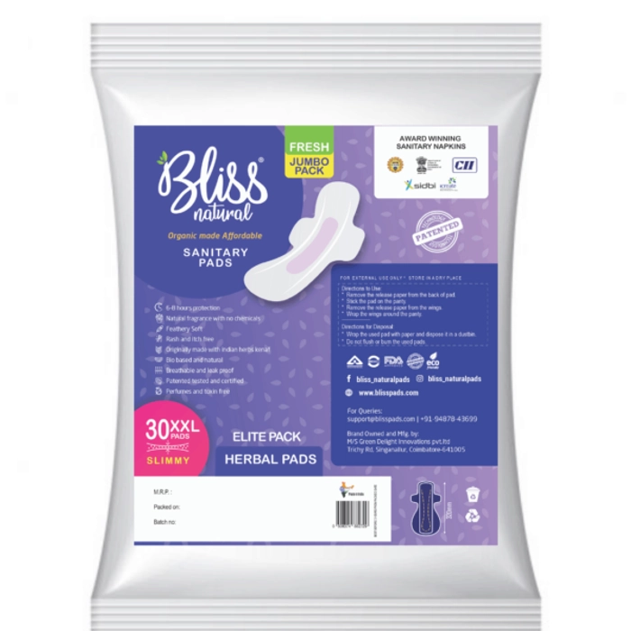 Buy Organic Sanitary Pads Online at Best Price in India - Bliss Pads