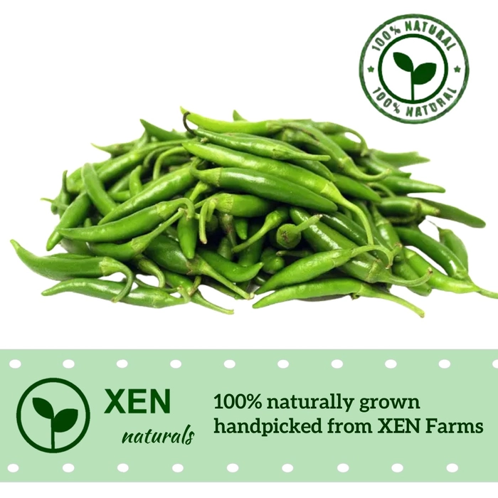 Kacha lonka/Green Chilli-100% Naturally Grown Pesticide Free