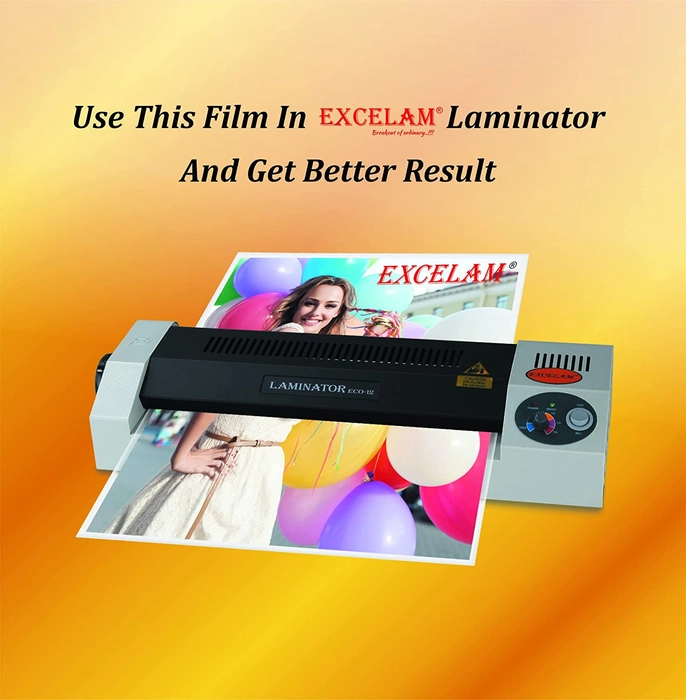 Excelam Lamination Pouch 100x230mm 125 Micron (100 Sheets per Pouch) (Aadhar Card) Thermal Lamination Film | Waterproof Lamination Film | Document