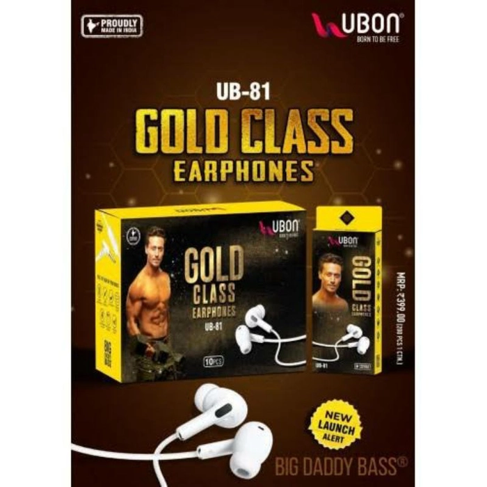 Buy Ubon Gold Class Earphones online from Dhingra Multi Store