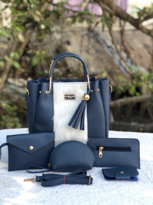 Buy LaFille Women's handbag | Ladies Purse | Sling Bag | Combo Bag | 4pcs  Set (Purple) at Amazon.in