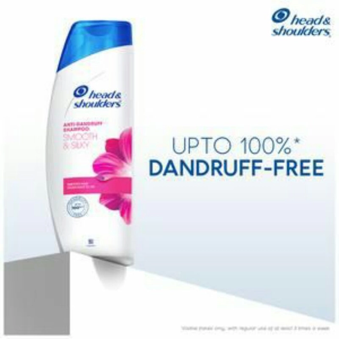 Head & shoulders Anti-Dandruff Shampoo - Smooth & Silky, For Dry & Damaged Hair, 180 ml