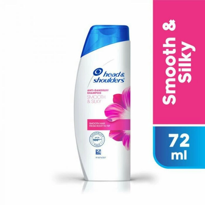 Head & shoulders Anti-Dandruff Shampoo - Smooth & Silky, For Dry & Damaged Hair, 72ml