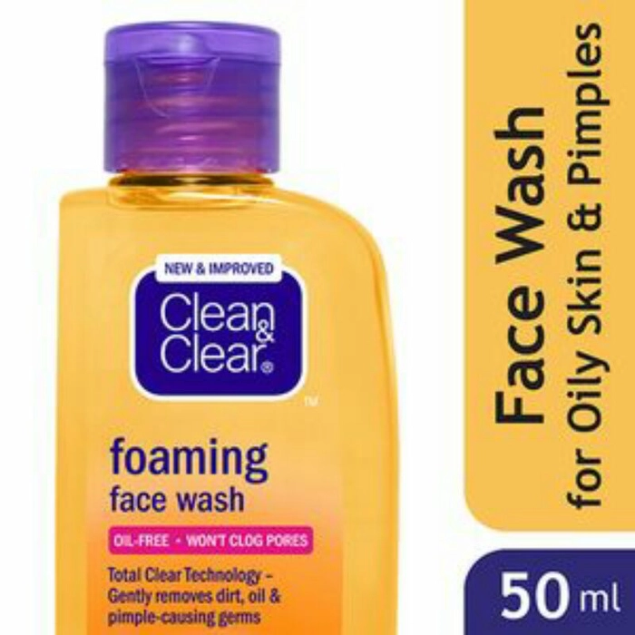 Clean & Clear Foaming Face Wash, 50 ml