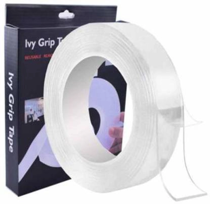 Ivy Grip Double Sided, Transparent Tape Heavy Duty - Multipurpose  Removable, Traceless, Mounting Adhesive Tape for Walls