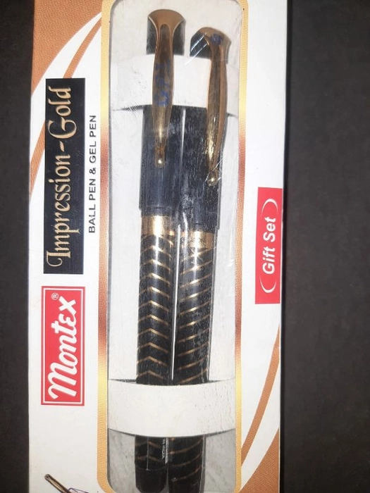 Montex Impression Gold Ball Pen And Gel Pen Gift Set