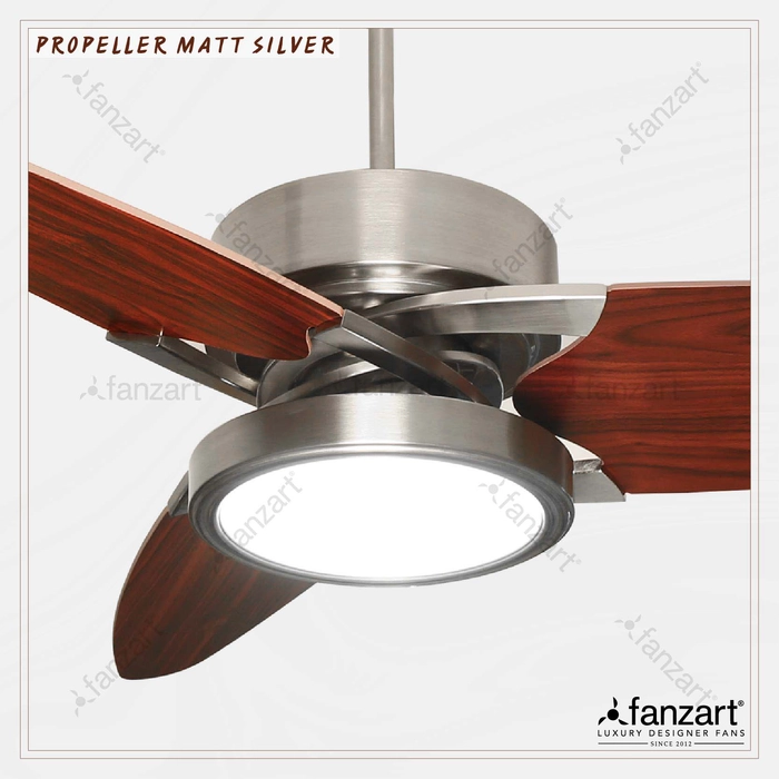 Propeller- 52″ Contemporary fan with 3 x Special Treated Plywood Blades, Multi Coloured LED and Remote Control