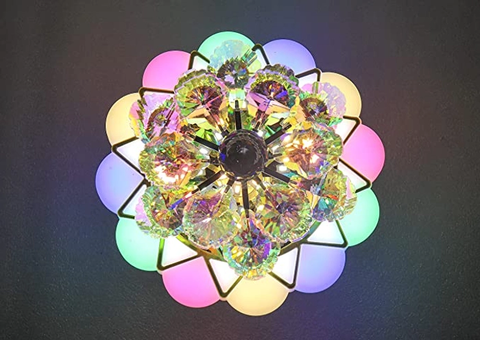 swanart A2069 10 Watts Chandelier & Wall Light Multicolour, Round…