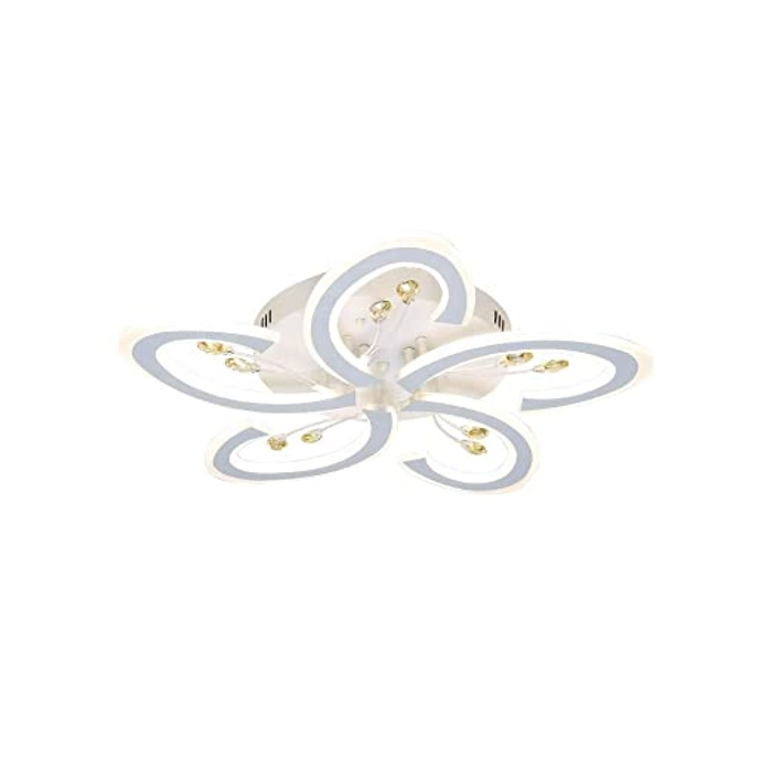 CITRA M3671/5 5-Watts Flowers Shape Crystal Modern LED Chandelier Lamp - White