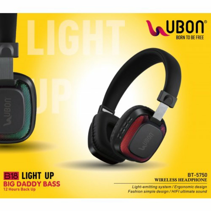 Buy Ubon BT 5750 Light Up Wireless Headphone online from