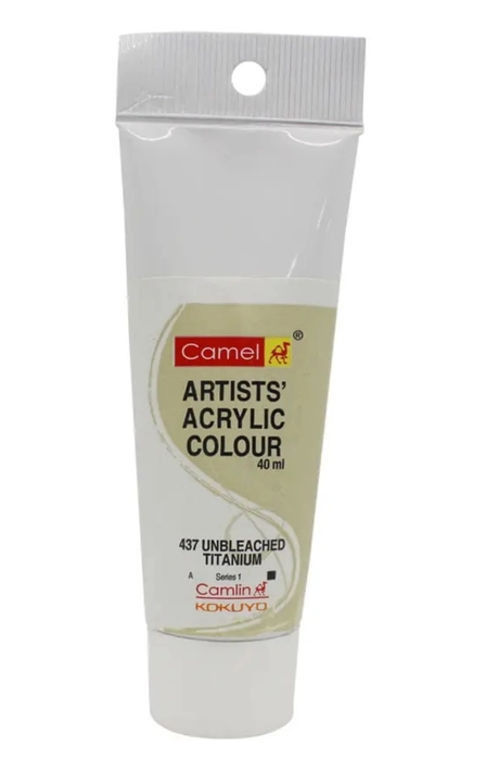 Buy Camel Artist Acrylic Colours Individual tube of Pearl White in 40 ml  Online in India