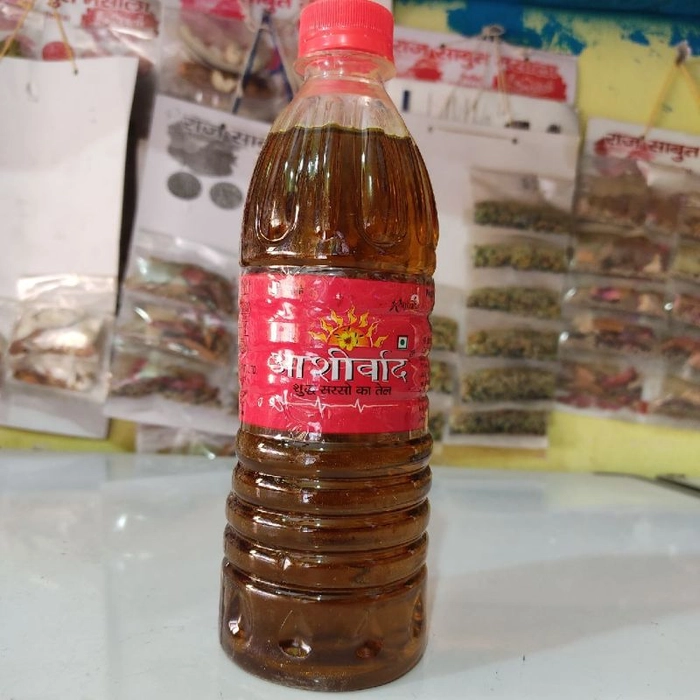 Aashirwad Pure Mustard Oil 500 Ml (Del)