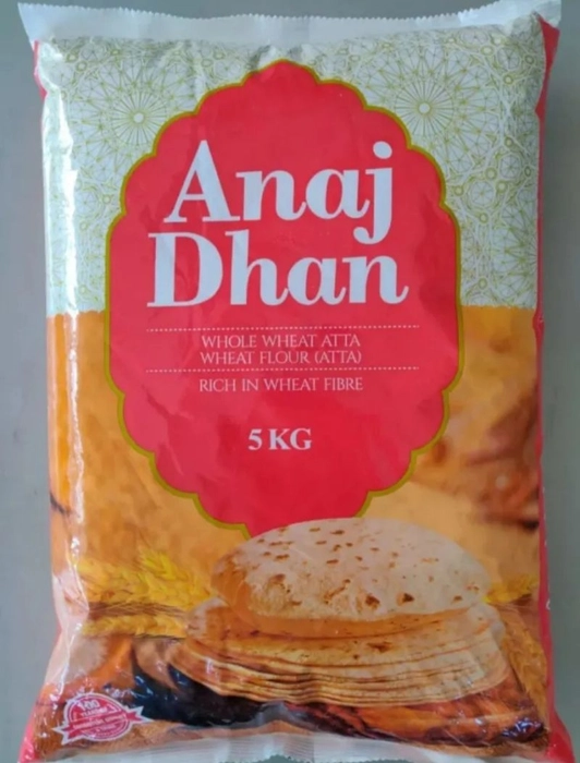 Anaj Dhan Whole Wheat Flour/chakki Atta 5 Kg(Del)