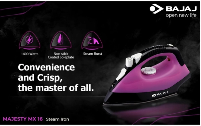 Bajaj mx deals 16 steam iron