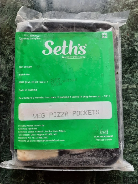 Veg Pizza Pockets